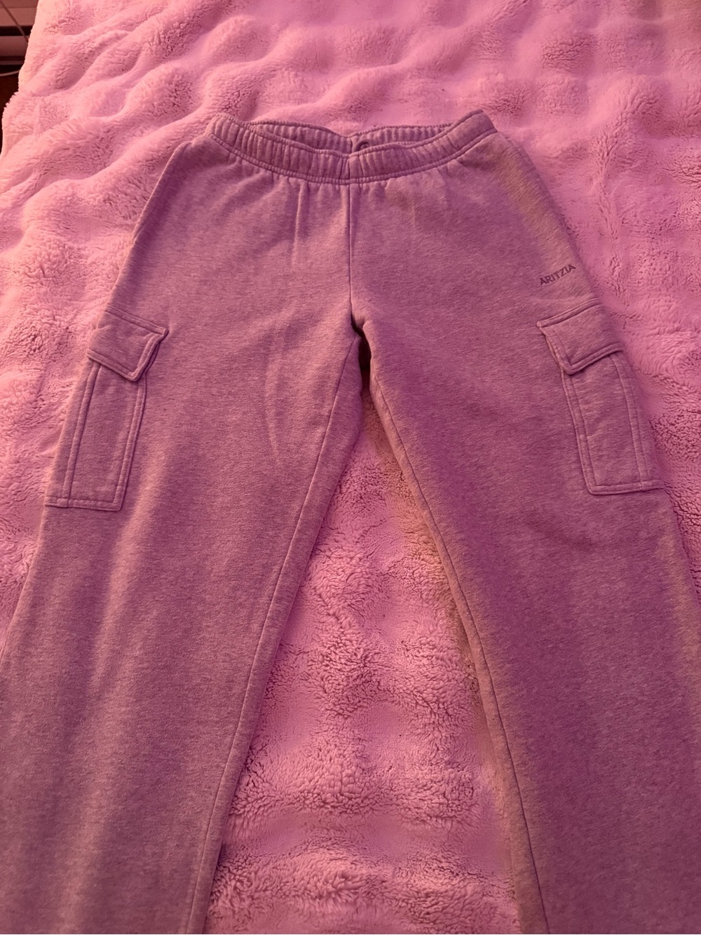 Aritzia Kids Mauve Pink Cargo Sweatpants